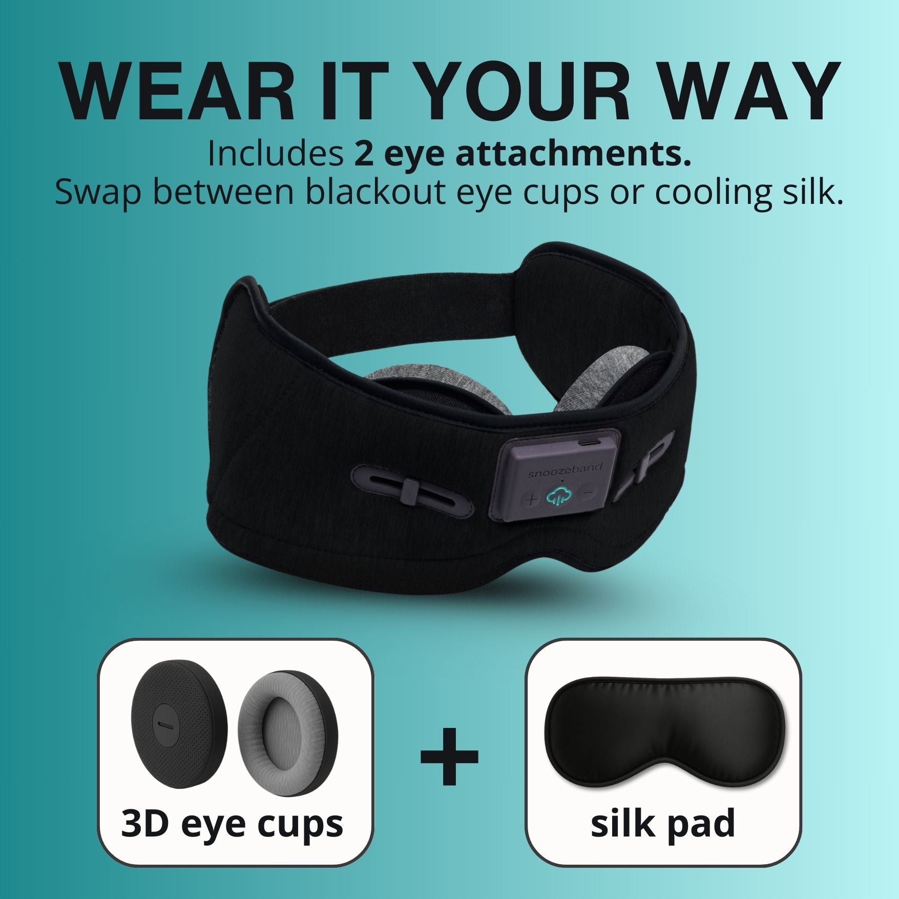 SnoozeBand™ MAX + FREE Silk eye attachment
