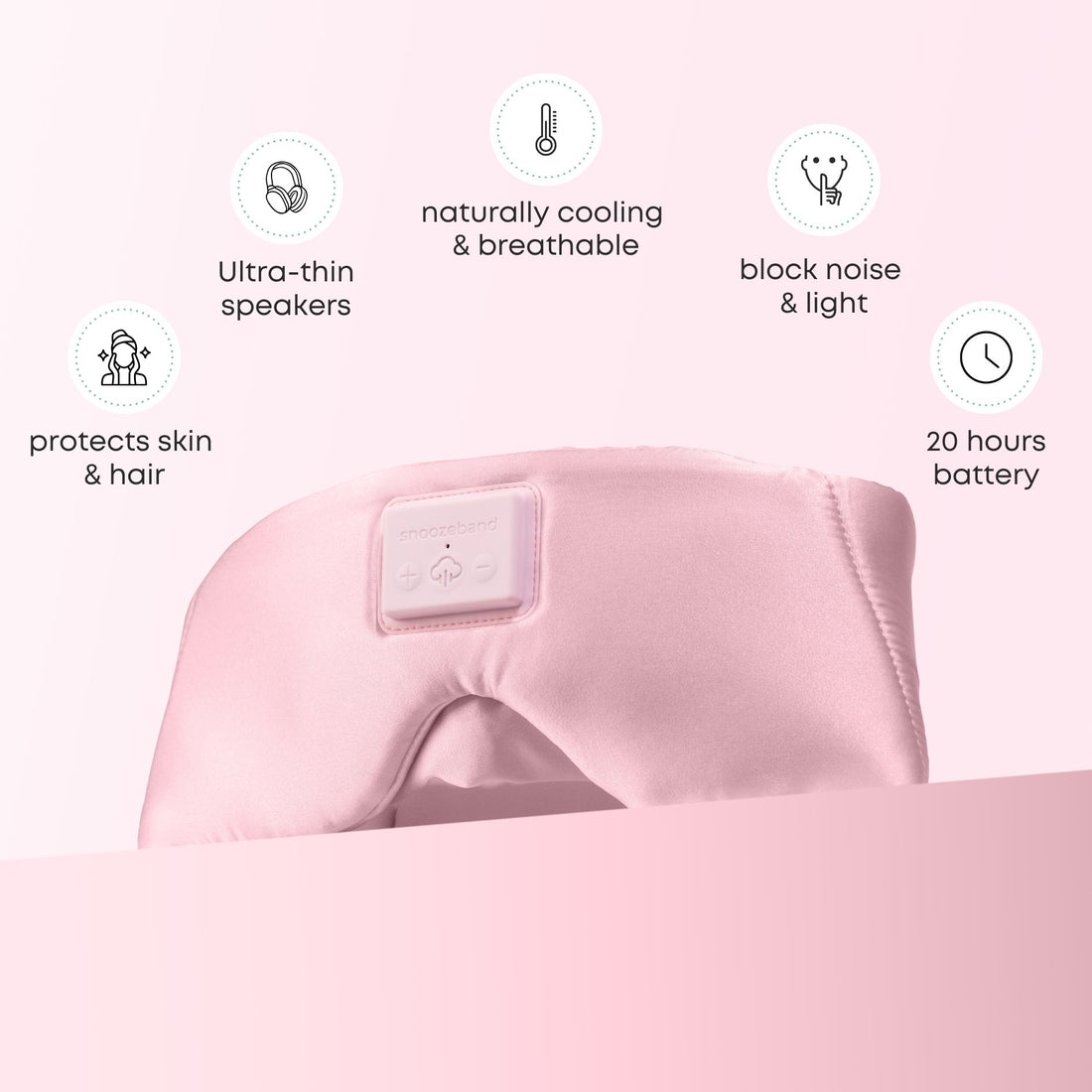 Snoozeband™ Silk - Sleep Mask with Headphones